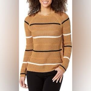 Calvin Klein Women's Open Weave Stripe Sweater